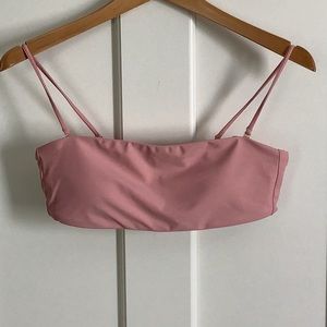 Madewell Second Wave Spaghetti Strap Bandeau bikini top size M